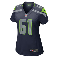 NFL Jalen Sundell Seattle Seahawks Women's Team Game Jersey - College Navy