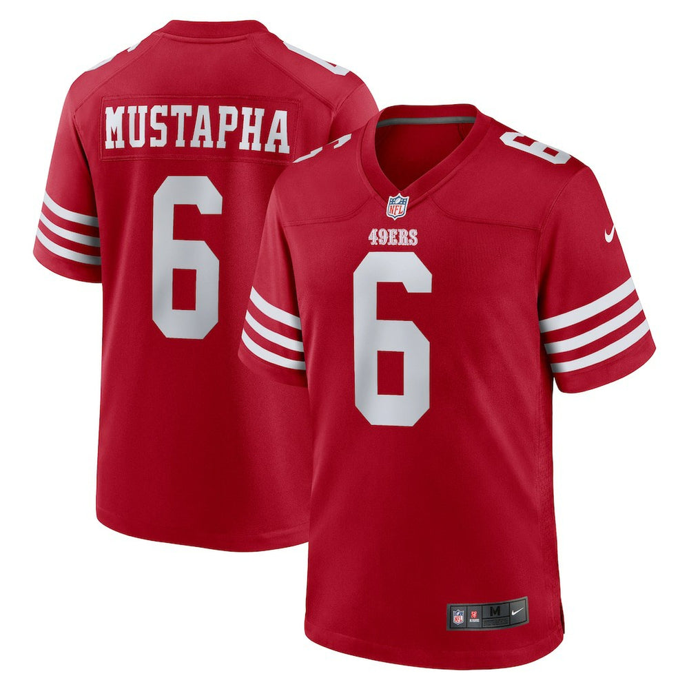 NFL Malik Mustapha San Francisco 49ers Game Jersey - Scarlet