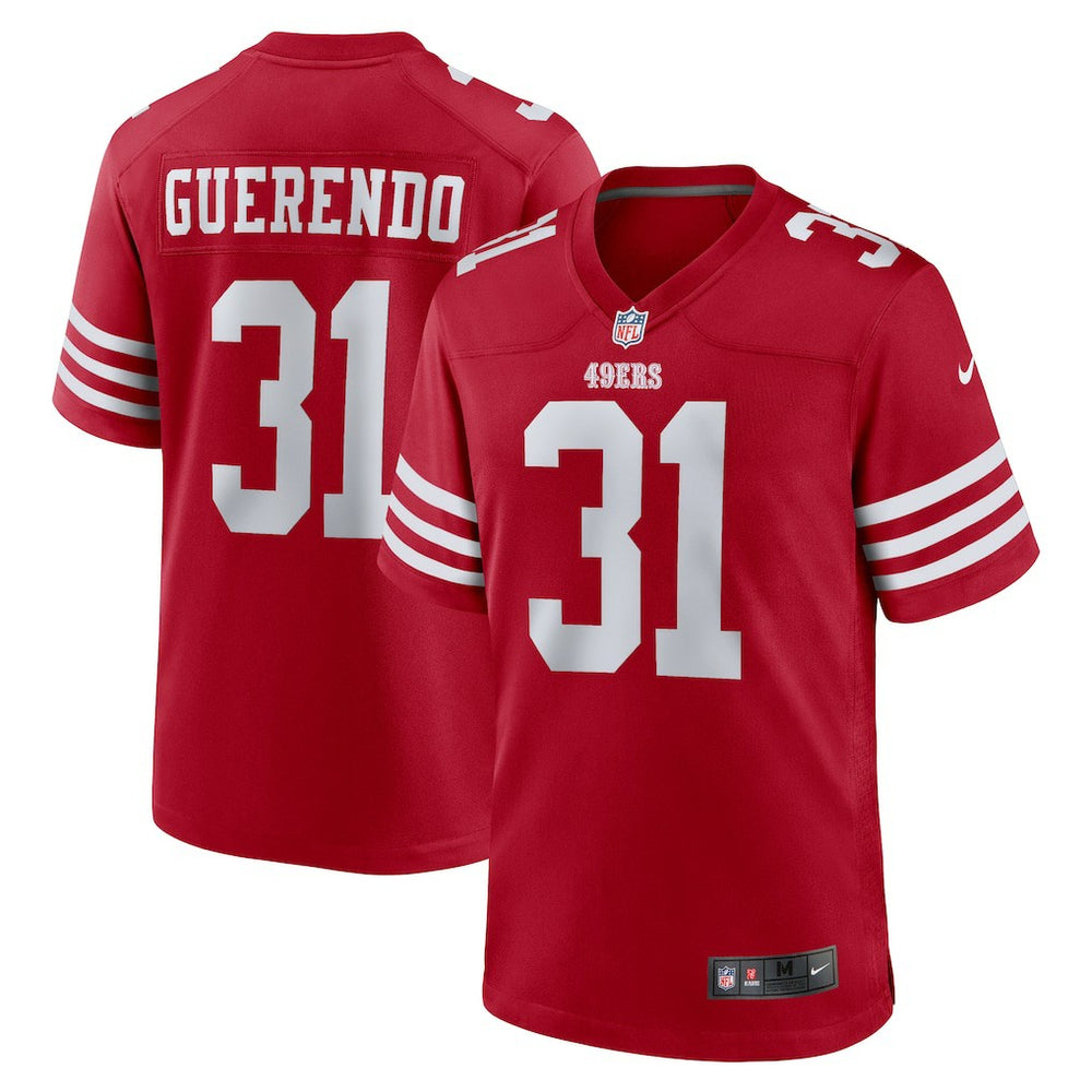 NFL Isaac Guerendo San Francisco 49ers Game Jersey - Scarlet