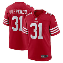NFL Isaac Guerendo San Francisco 49ers Game Jersey - Scarlet