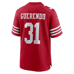 NFL Isaac Guerendo San Francisco 49ers Game Jersey - Scarlet