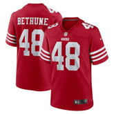 NFL Tatum Bethune San Francisco 49ers Game Jersey - Scarlet