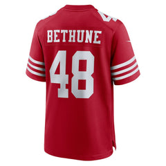 NFL Tatum Bethune San Francisco 49ers Game Jersey - Scarlet