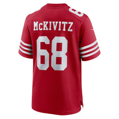 NFL Colton McKivitz San Francisco 49ers Game Jersey - Scarlet