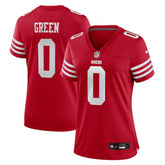 NFL Renardo Green San Francisco 49ers Women's Team Game Jersey - Scarlet