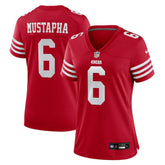 NFL Malik Mustapha San Francisco 49ers Women's Team Game Jersey - Scarlet