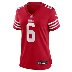 NFL Malik Mustapha San Francisco 49ers Women's Team Game Jersey - Scarlet