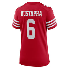 NFL Malik Mustapha San Francisco 49ers Women's Team Game Jersey - Scarlet