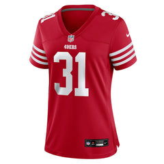NFL Isaac Guerendo San Francisco 49ers Women's Team Game Jersey - Scarlet
