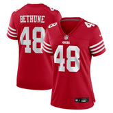 NFL Tatum Bethune San Francisco 49ers Women's Team Game Jersey - Scarlet