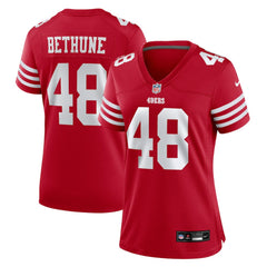 NFL Tatum Bethune San Francisco 49ers Women's Team Game Jersey - Scarlet