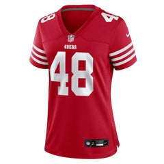 NFL Tatum Bethune San Francisco 49ers Women's Team Game Jersey - Scarlet