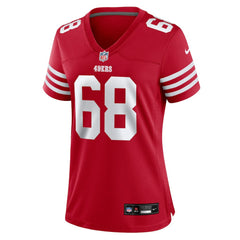 NFL Colton McKivitz San Francisco 49ers Women's Team Game Jersey - Scarlet