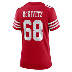 NFL Colton McKivitz San Francisco 49ers Women's Team Game Jersey - Scarlet