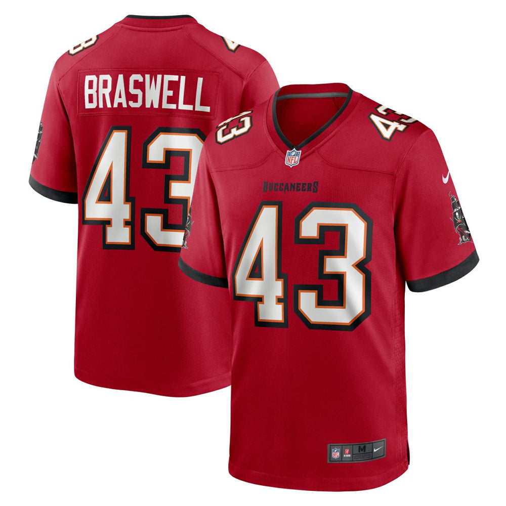NFL Chris Braswell Tampa Bay Buccaneers Game Jersey - Red