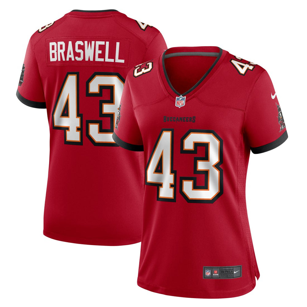 NFL Chris Braswell Tampa Bay Buccaneers Women's Team Game Jersey - Red