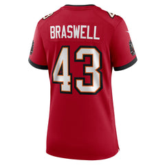 NFL Chris Braswell Tampa Bay Buccaneers Women's Team Game Jersey - Red
