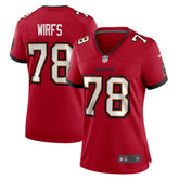 NFL Tristan Wirfs Tampa Bay Buccaneers Women's Team Game Jersey - Red