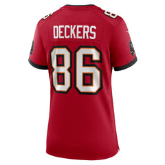 NFL Evan Deckers Tampa Bay Buccaneers Women's Team Game Jersey - Red
