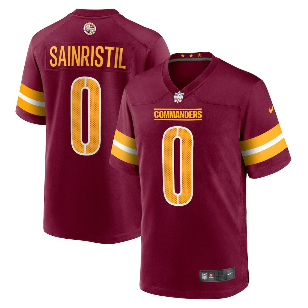NFL Mike Sainristil Washington Commanders Game Jersey - Burgundy