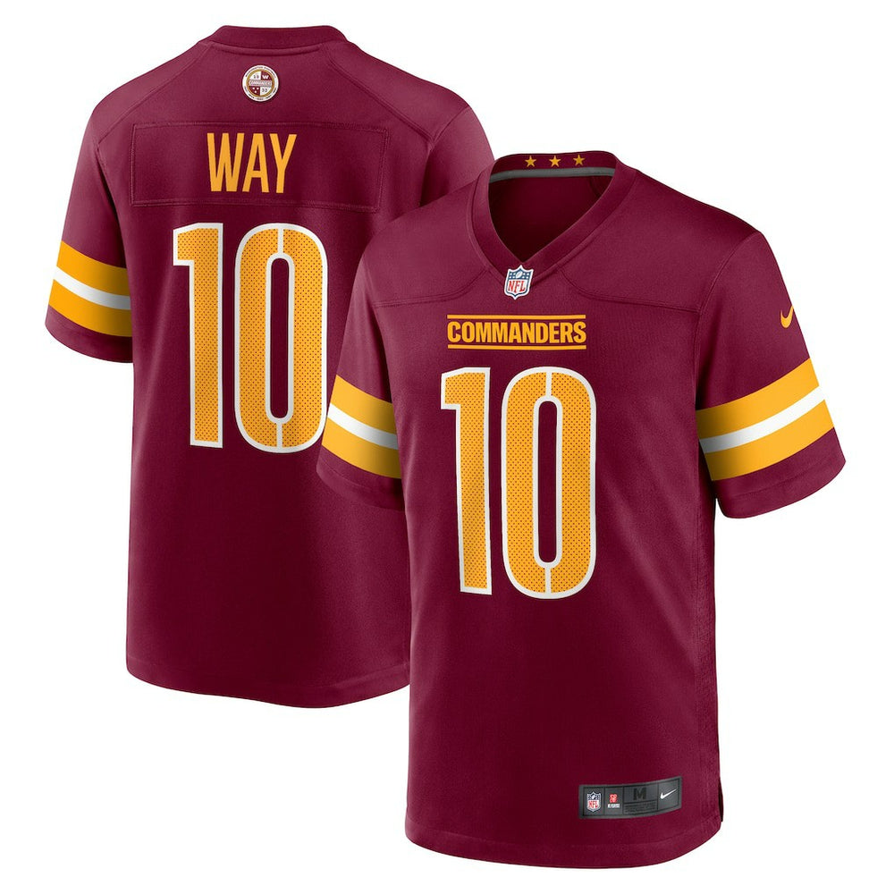 NFL Tress Way Washington Commanders Game Jersey - Burgundy