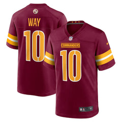 NFL Tress Way Washington Commanders Game Jersey - Burgundy
