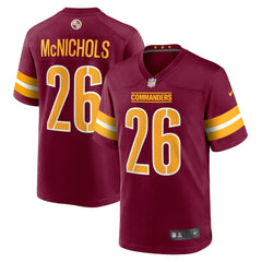 NFL Jeremy McNichols Washington Commanders Game Jersey - Burgundy