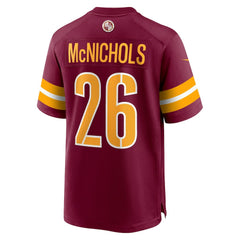 NFL Jeremy McNichols Washington Commanders Game Jersey - Burgundy