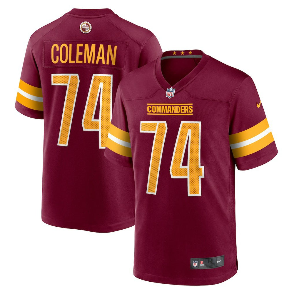 NFL Brandon Coleman Washington Commanders Game Jersey - Burgundy