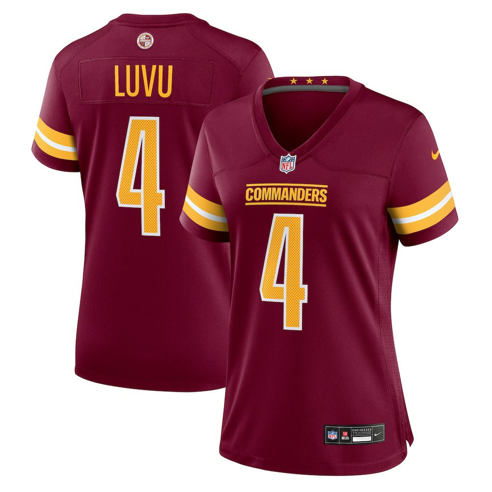 NFL Frankie Luvu Washington Commanders Women's Team Game Jersey - Burgundy
