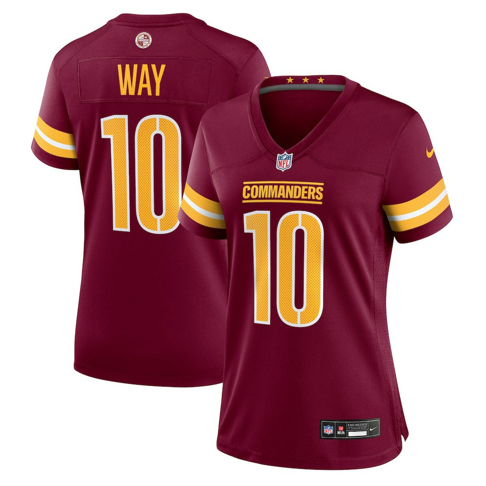 NFL Tress Way Washington Commanders Women's Team Game Jersey - Burgundy