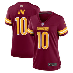 NFL Tress Way Washington Commanders Women's Team Game Jersey - Burgundy