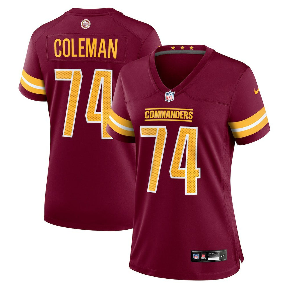 NFL Brandon Coleman Washington Commanders Women's Team Game Jersey - Burgundy