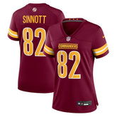 NFL Ben Sinnott Washington Commanders Women's Team Game Jersey - Burgundy
