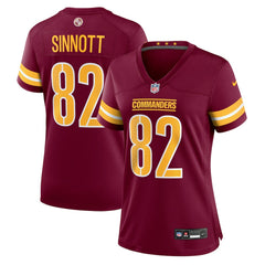 NFL Ben Sinnott Washington Commanders Women's Team Game Jersey - Burgundy