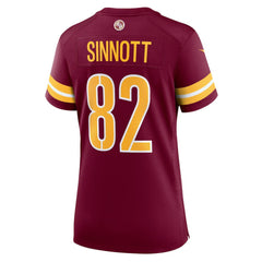 NFL Ben Sinnott Washington Commanders Women's Team Game Jersey - Burgundy