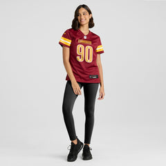 NFL Javontae Jean-Baptiste Washington Commanders Women's Team Game Jersey - Burgundy