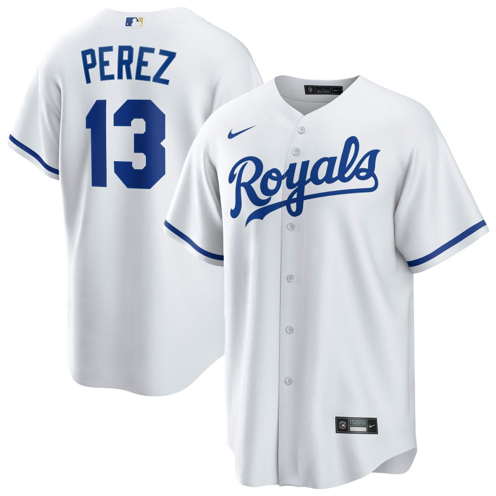MLB Salvador Perez Kansas City Royals Nike Home Replica Player Jersey - White