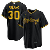 MLB Paul Skenes Pittsburgh Pirates Nike Alternate 2 Replica Jersey - Black