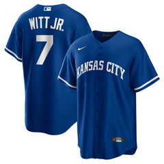 MLB Bobby Witt Jr. Kansas City Royals Nike Alternate 2 Replica Jersey - Rush Blue