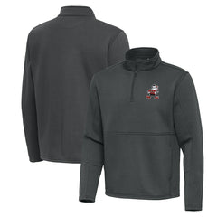 Cleveland Browns Antigua Twist Quarter-Zip Pullover Jacket Pewter