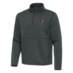 Houston Texans Antigua Twist Quarter-Zip Pullover Jacket Pewter