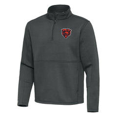 Chicago Bears Antigua Twist Quarter-Zip Pullover Jacket Pewter