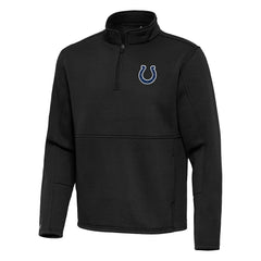 Indianapolis Colts Antigua Twist Quarter-Zip Pullover Jacket Black