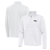 Seattle Seahawks Antigua Twist Quarter-Zip Pullover Jacket White