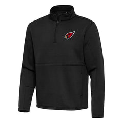 Arizona Cardinals Antigua Twist Quarter-Zip Pullover Jacket Black
