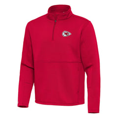 Kansas City Chiefs Antigua Twist Quarter-Zip Pullover Jacket Red