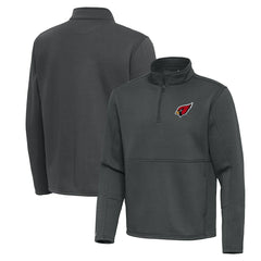 Arizona Cardinals Antigua Twist Quarter-Zip Pullover Jacket Pewter
