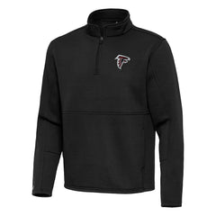Atlanta Falcons Antigua Twist Quarter-Zip Pullover Jacket Black