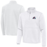 NHL Colorado Avalanche Antigua Twist Quarter-Zip Pullover Jacket - White